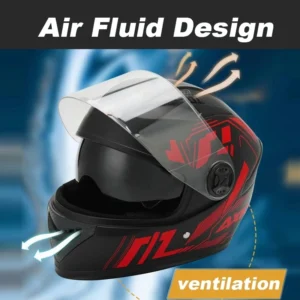 Random Road Racing Motorcycle Helmet   Dual Visor Full Face