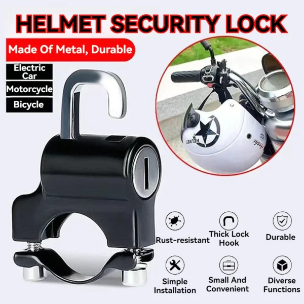 Metal Motorcycle Helmet Lock